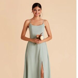 Birdy Grey Sage Green Spaghetti-Strap A-Line Wedding Dress